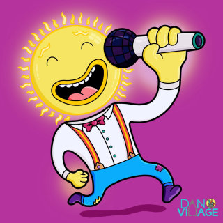 Personaje de comedia del sol cantante.