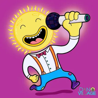 Comedy character of singing Sun