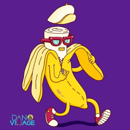 Humorous banana character design