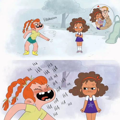 Children’s storybook page from "Zara’s Big Messy Goodbye"