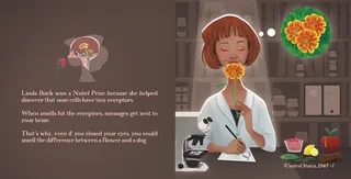 Story about nose cells for "Science Wide Open" book
