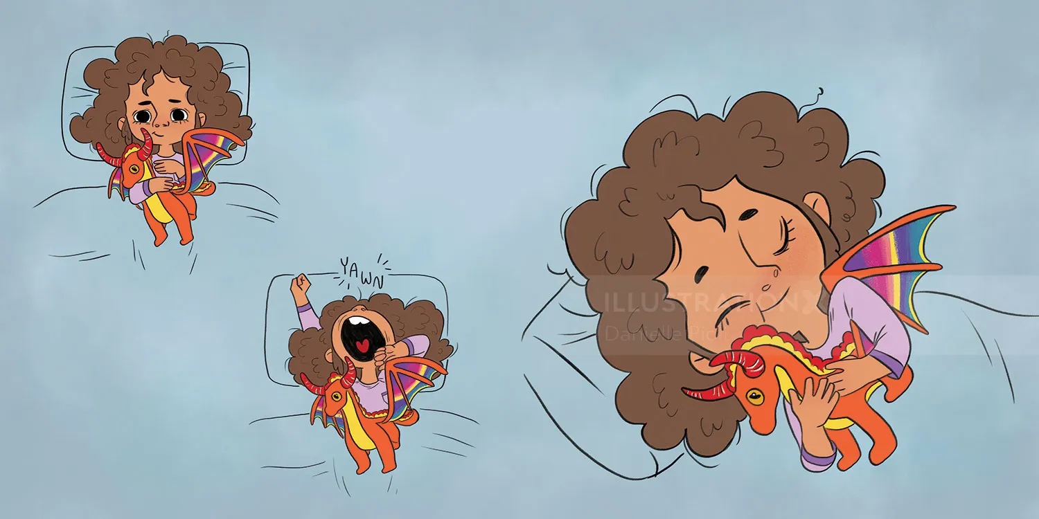 Page from the children's book "Zara's Big Messy Bedtime"