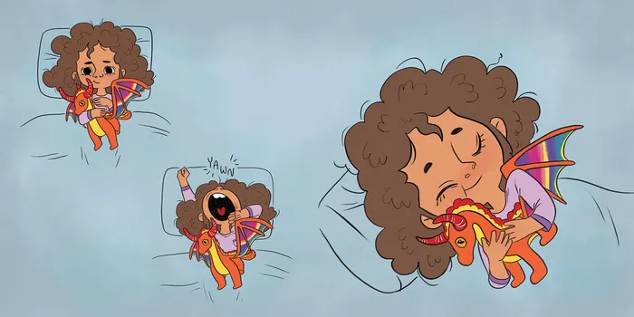 Page from the children's book "Zara's Big Messy Bedtime"