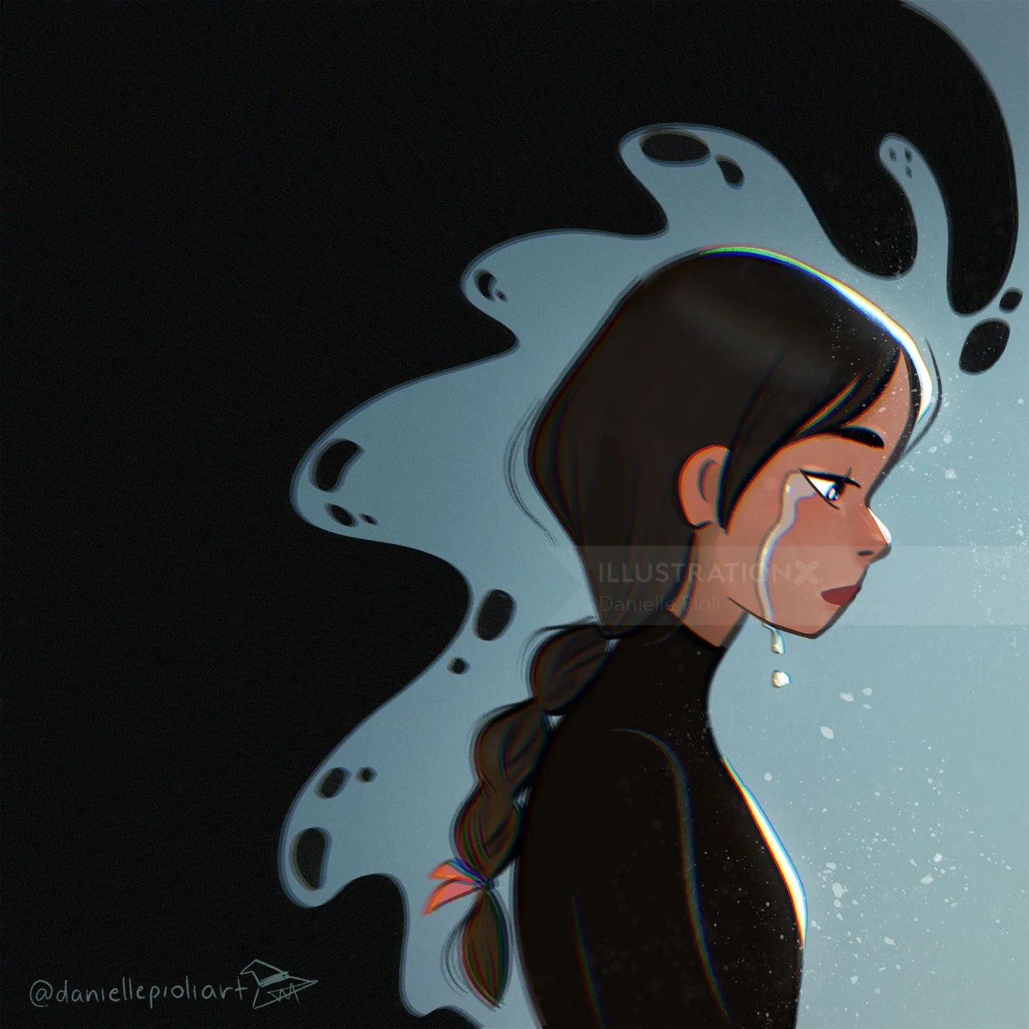Illustration symbolizing internal emotional battles