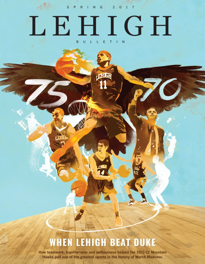 Lehigh front cover about beat dunk