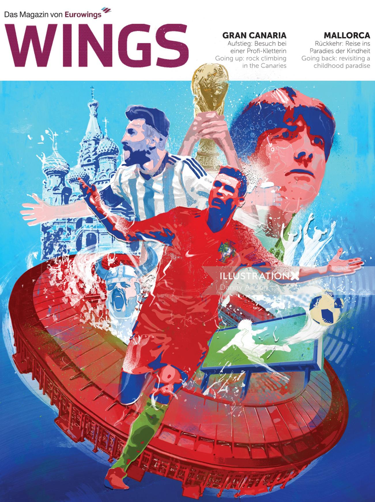 Graphic design for fife world cup
