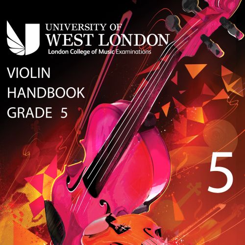 Front cover art of the University of West London Violin Exam Booklet