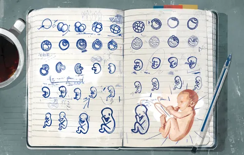 Child growing graphic design 
