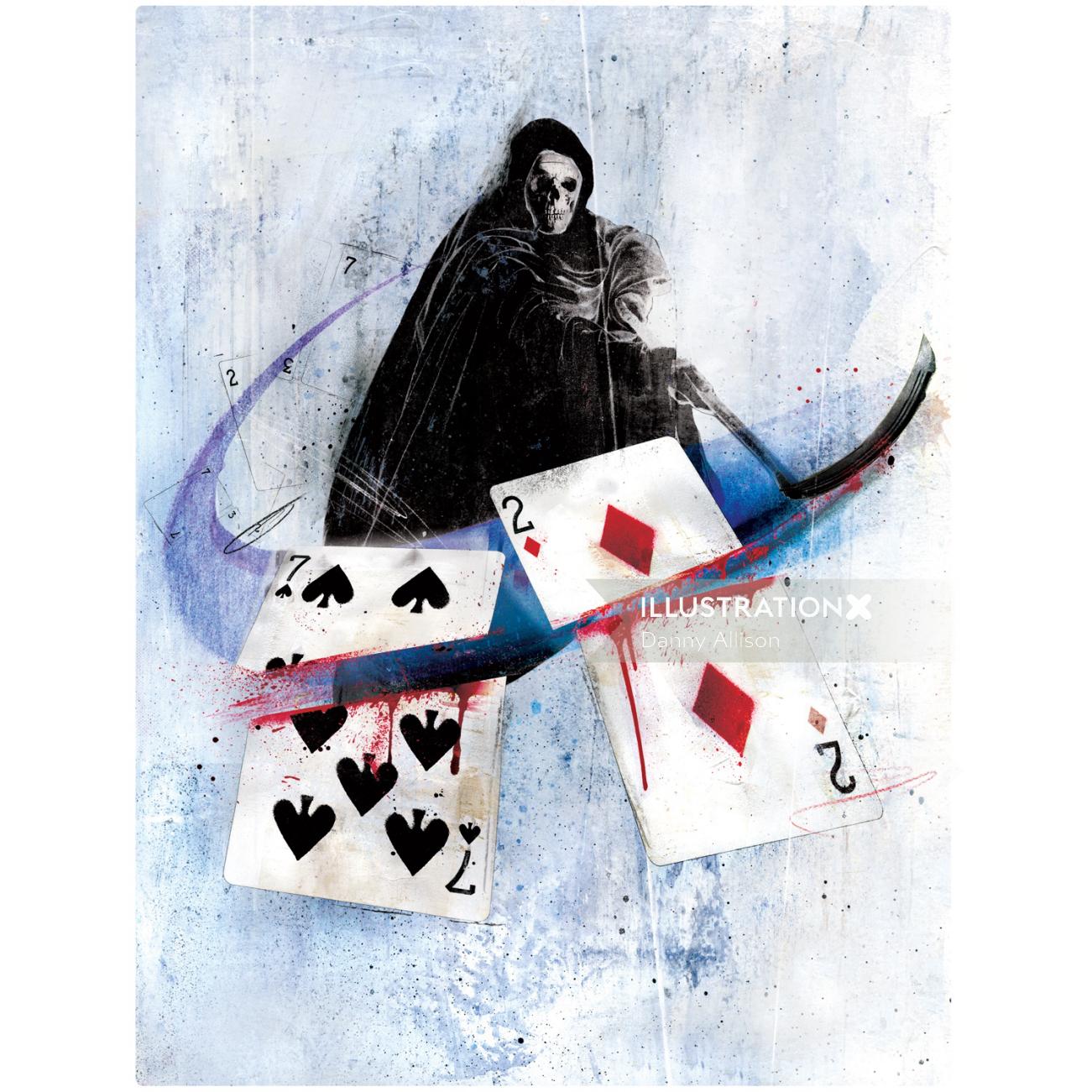 Illustration for poker Danny Allison