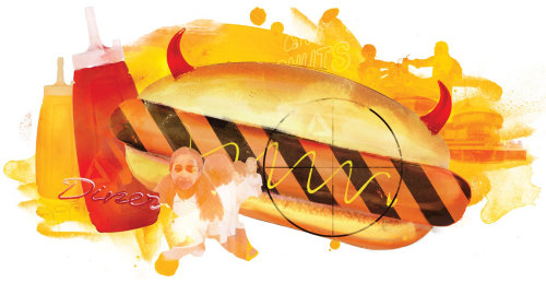 fast food hot dog ketchup saturated fat unhealthy mcdonalds burger king