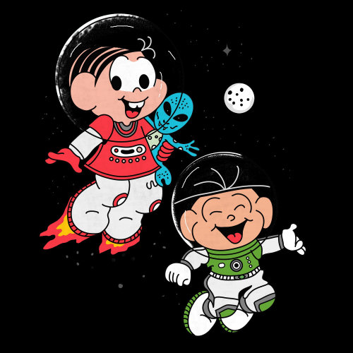 Turma da Monica在太空中的漫画设计
