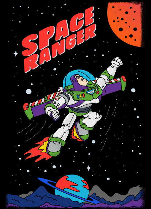 Peinture numérique de Space Ranger pour t-shirt