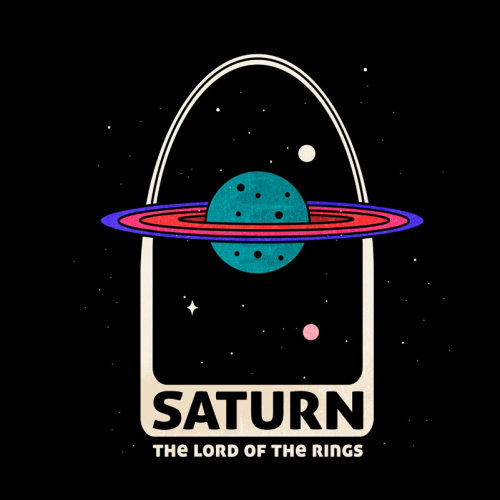 Graphique Saturne le seigneur des anneaux