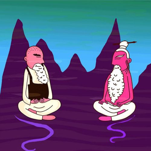 Meditating Friends animation
