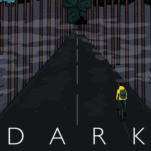 Ilustração digital dark path