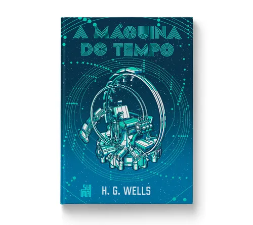 Design da capa do livro A Máquina do Tempo