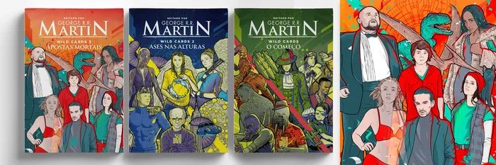 Book covers of George R. R. Martin's Wilds Cards