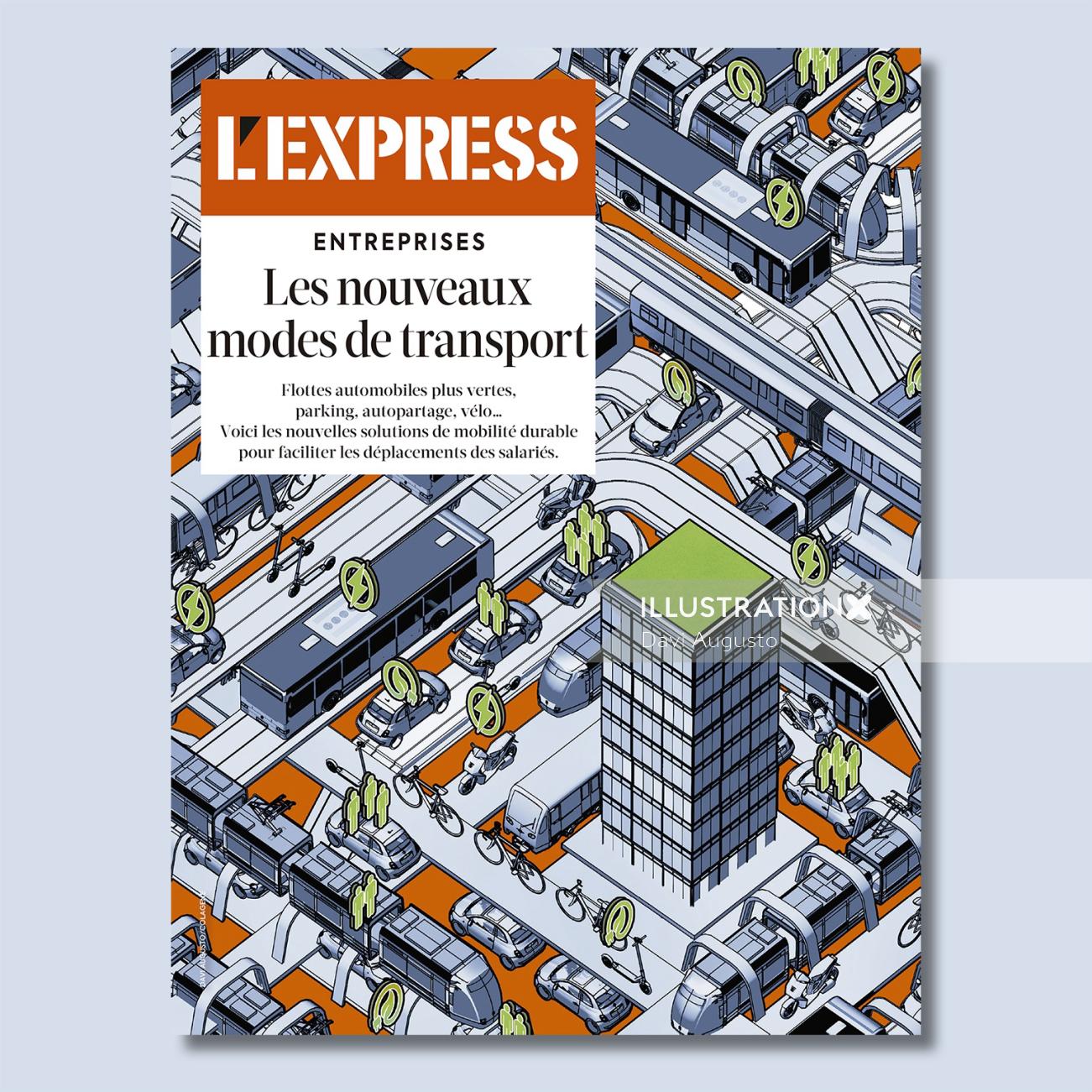 『L&#39;Express』誌の表紙デザイン