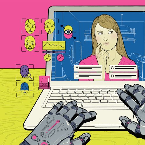 HR technology artificial intelligence hiring process image