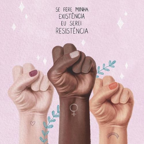 Woman political poster art by Debora Islas