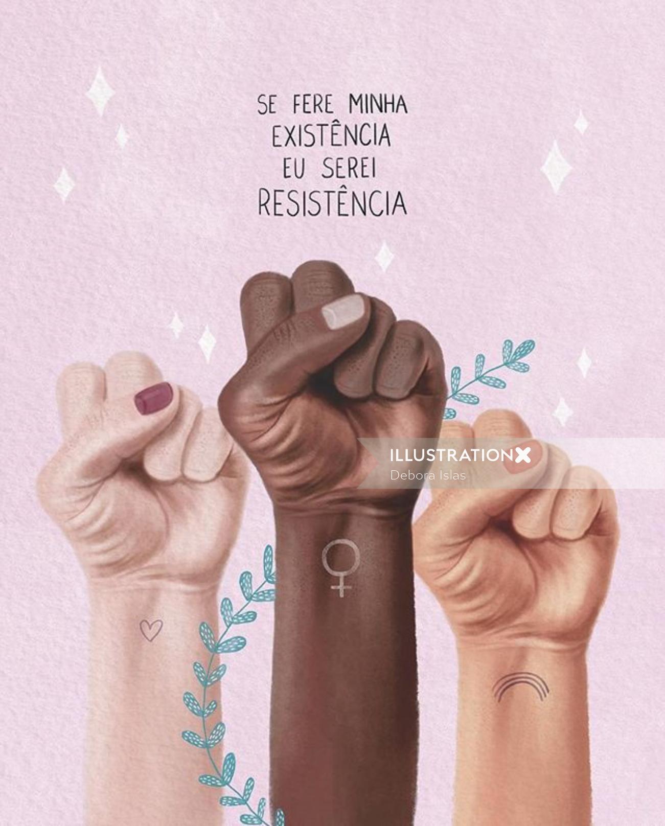 DeboraIslasによる女性の政治ポスターアート