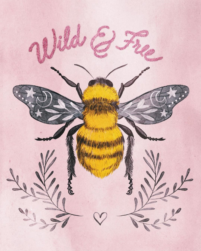 Illustration de l&#39;abeille à miel