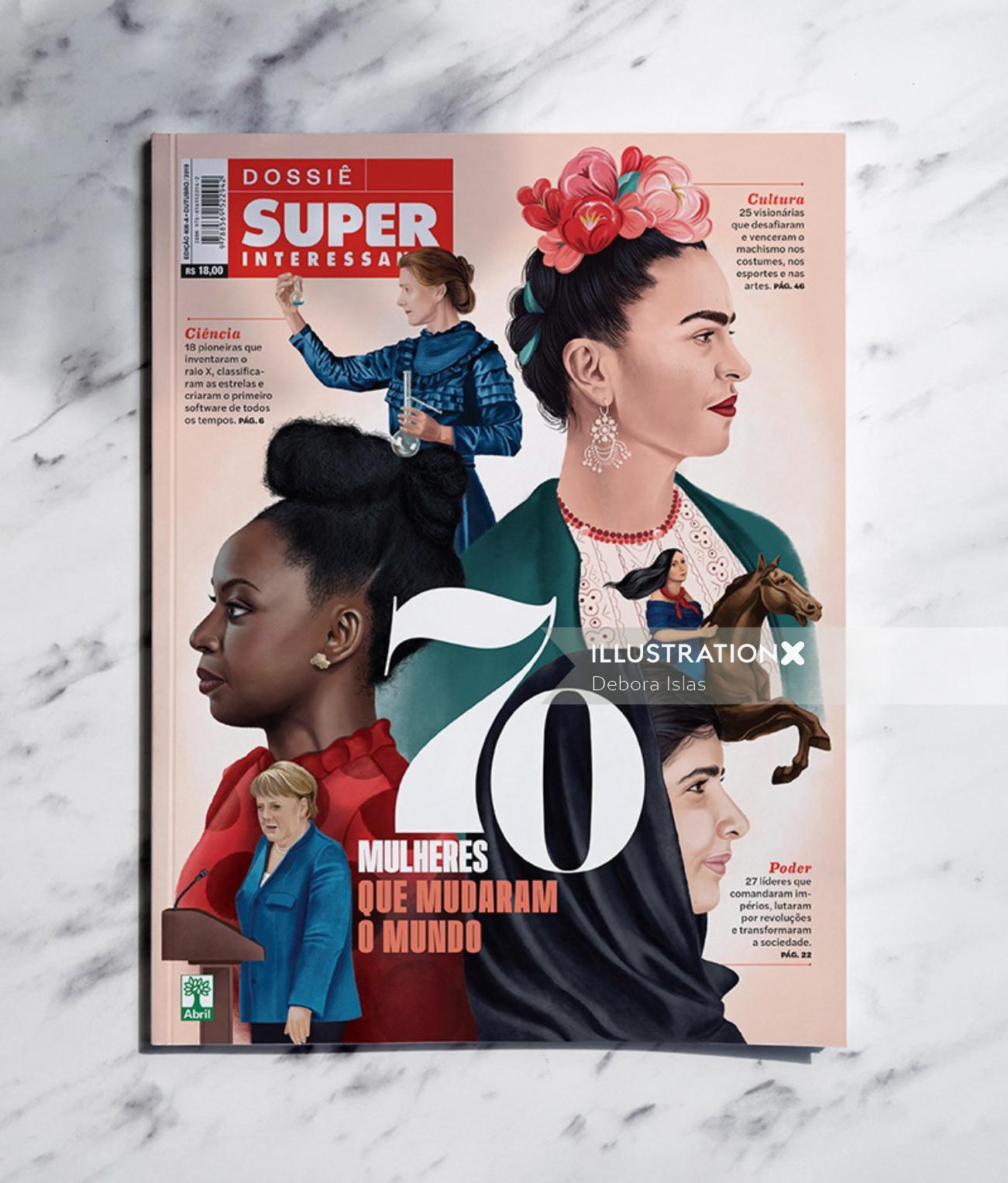 Revista Super Magazine 70 women who changed the world cover art