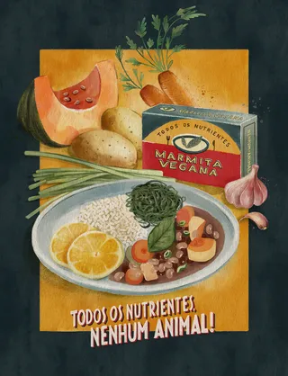 Advertising poster of Marmita Vegana