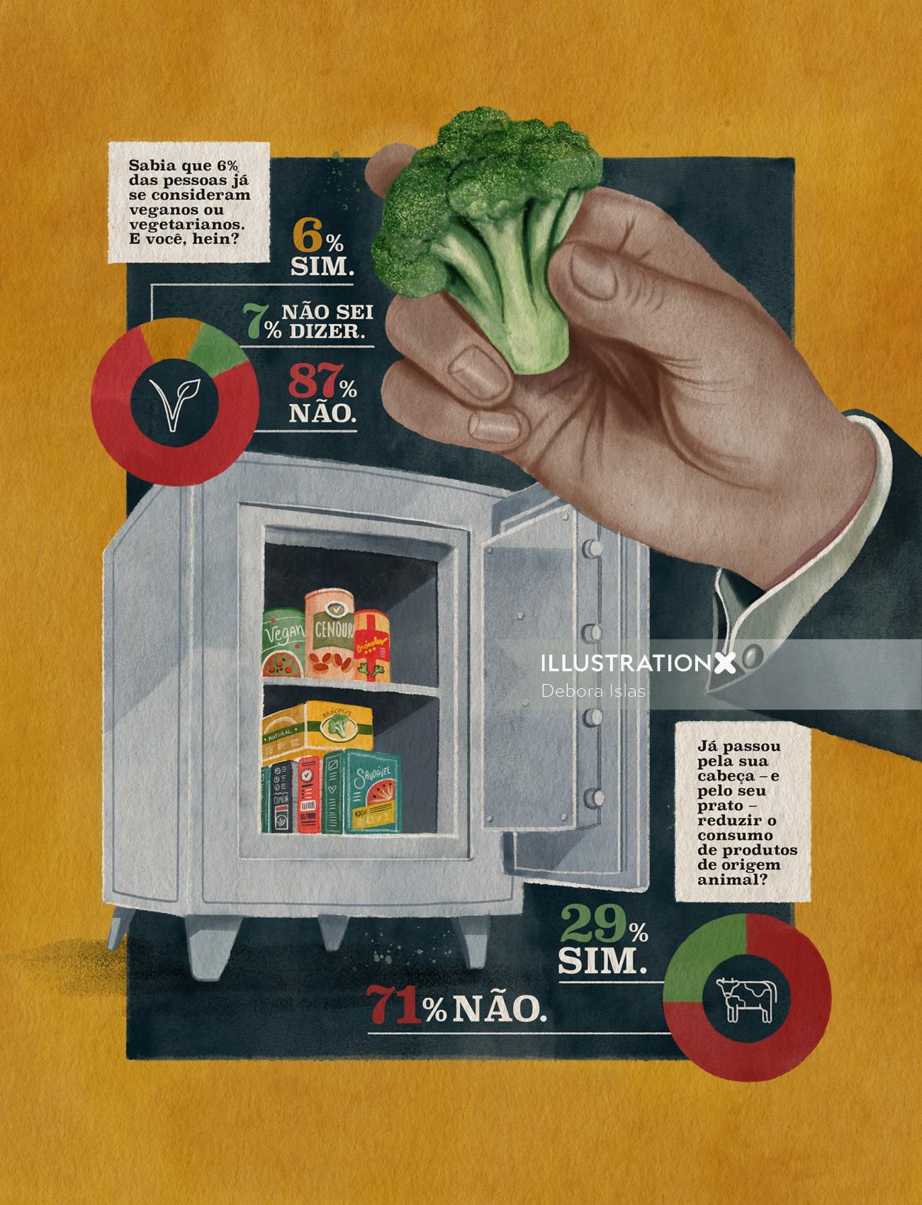 Poster art of mini-fridge