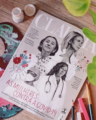 Claudia Magazine cover illustration