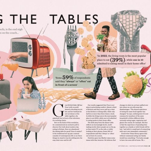 Turning The Tables' editorial for Waitrose & Partners Food