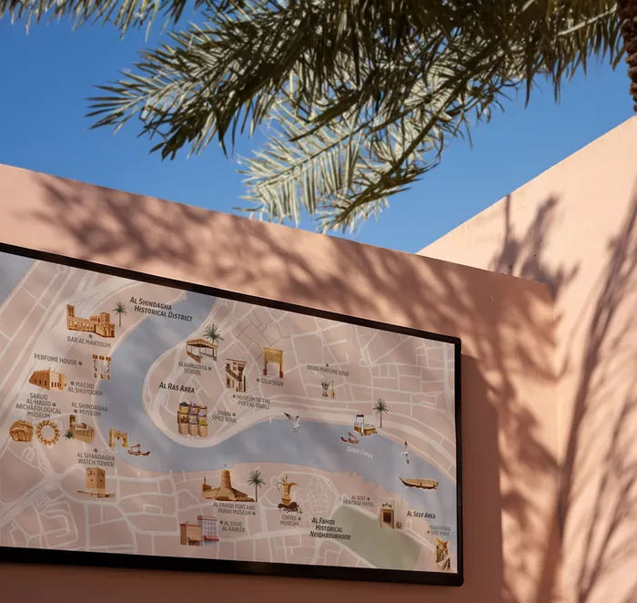 Débora Islas crafts Dubai map for TEO visitors