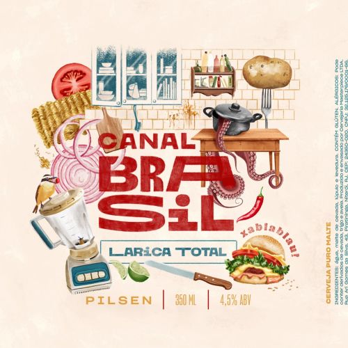 Beer label art highlights Canal Brasil's milestone
