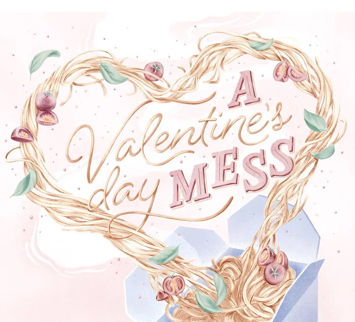 Calligraphy of A Valentine's day Mess