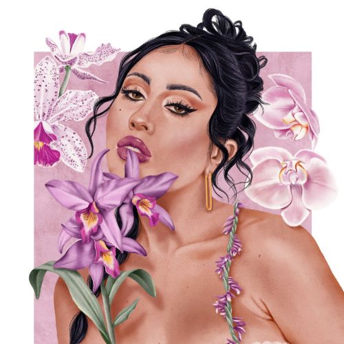 Colombian-American singer-songwriter Kali Uchis portrait