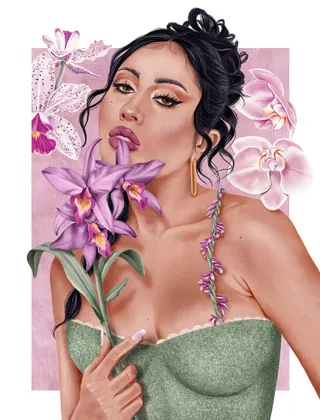 Colombian-American singer-songwriter Kali Uchis portrait