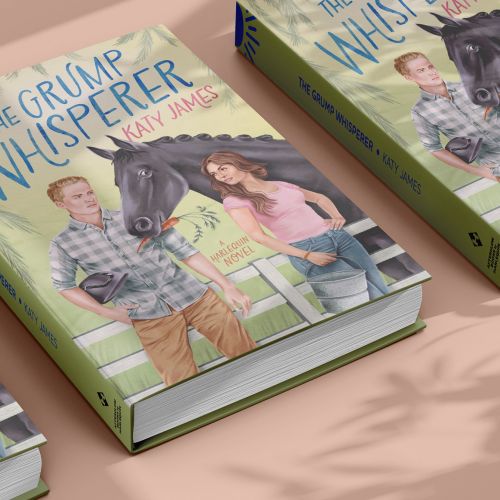 Novel cover design of "The Grump Whisperer"