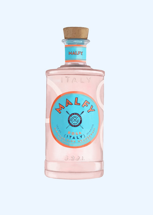 Malfy Pink Gin Illustration
