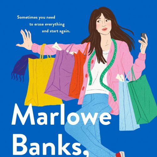 Book cover illustration by Debs Lim depicting a woman holding shopping bags