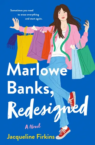 Book cover illustration by Debs Lim depicting a woman holding shopping bags