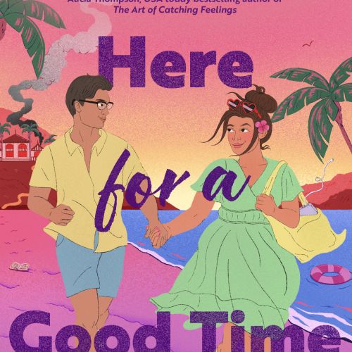 Man and woman walking together at sunset with vibrant colors