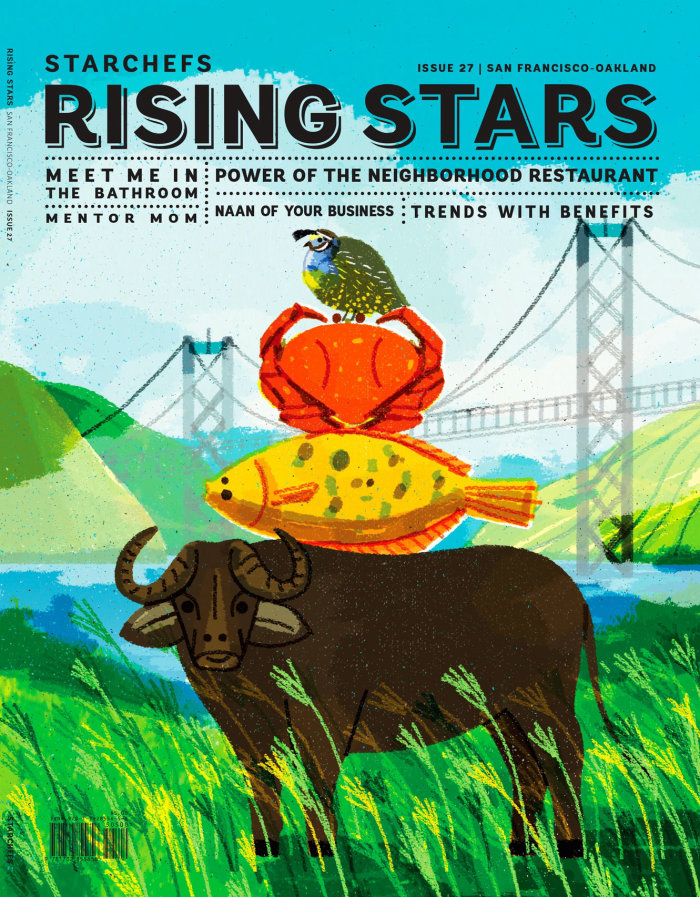 Cover design of rising stars