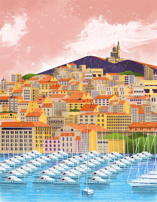 Une illustration de la ville de Marseille