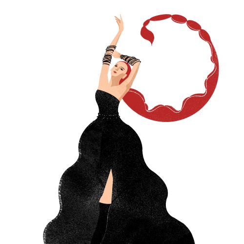Fashion illustration for Vogue China Mini by Decue Wu