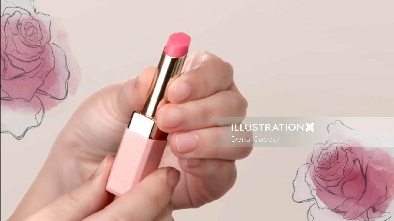 animation de Peau Beauté lipstick
