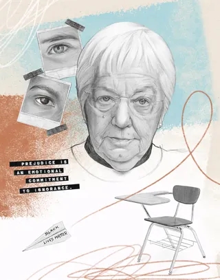 Self-initiated Jane Elliot's portrait