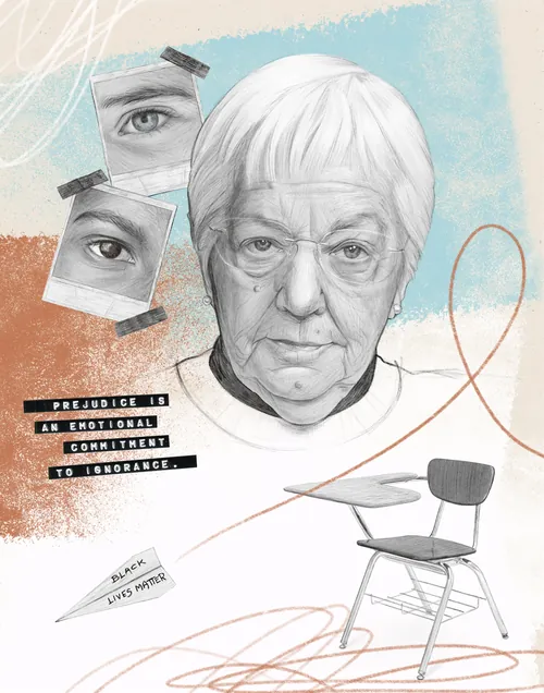 Self-initiated Jane Elliot's portrait