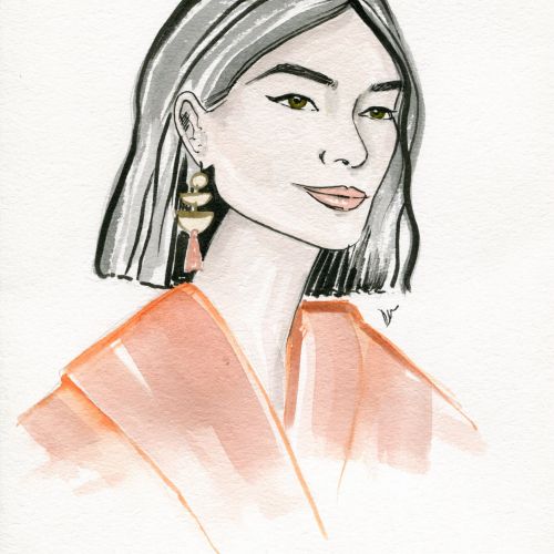 Live Event drawing woman portrait
