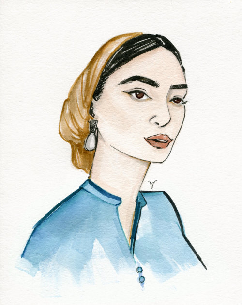 Live Event drawing of woman
