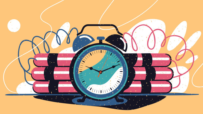 illustration of a time bomb